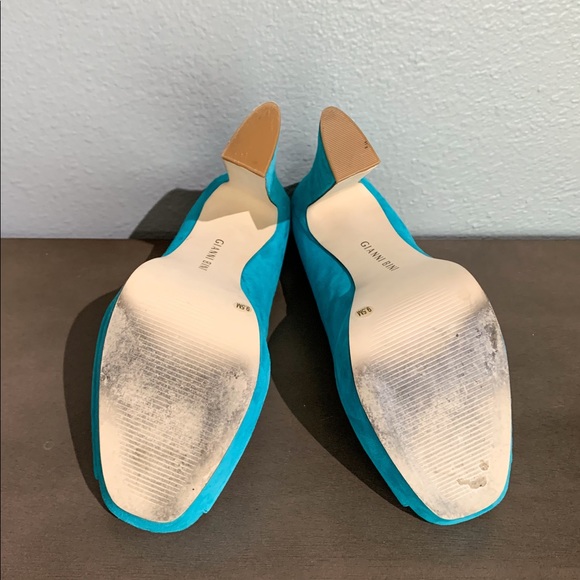 Bermuda Blue Gianni Bini Platform Peep Toe Pump - Picture 4 of 4